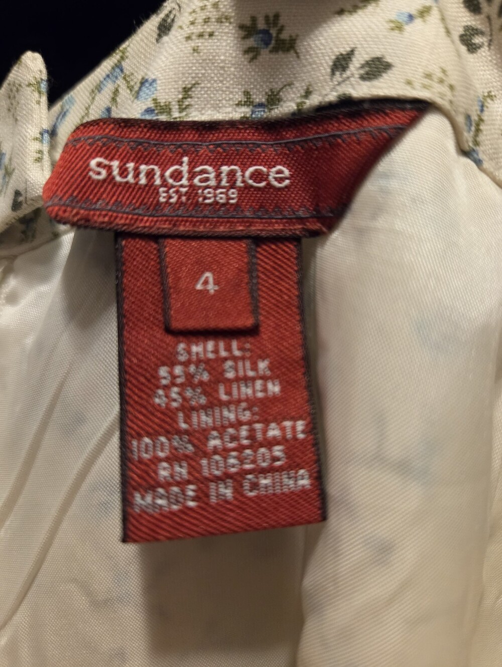 Sundance Floral Cream A-Line Maxi Skirt - Picture 2 of 2